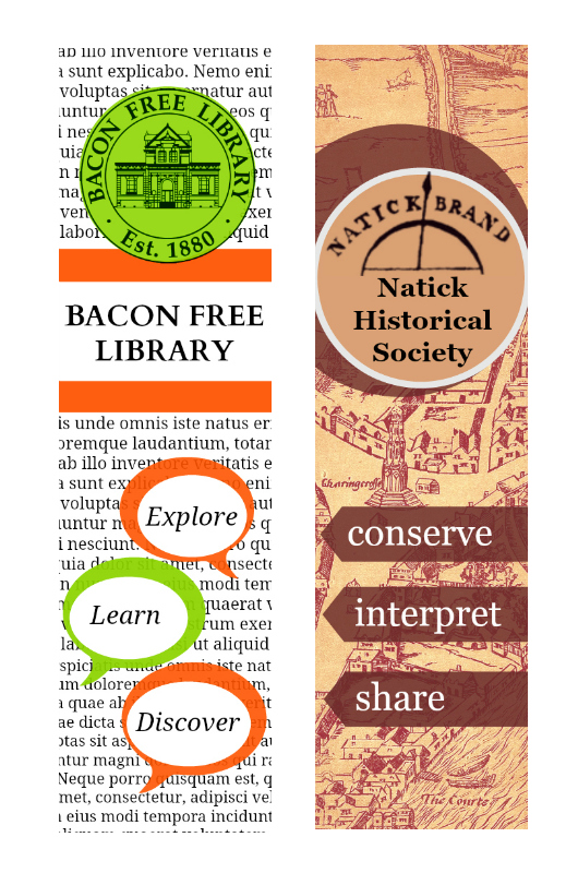 Outdoor Flags for Bacon Free Library & Natick Historic Society